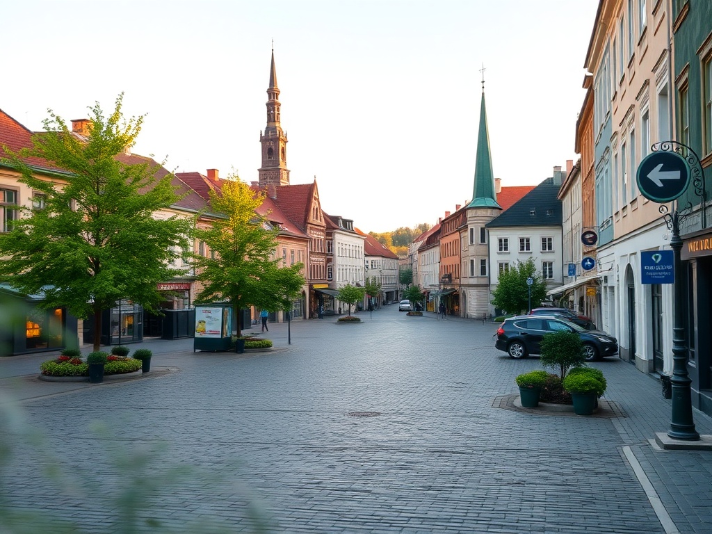 Ilustracja przedstawiająca kontrast między policyjnym plakatem a kolorowym marszem kapeluszy w Łęczycy